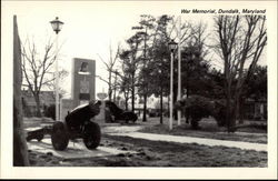 War Memorial Dundalk, MD Postcard Postcard