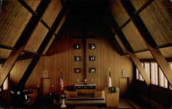 Interior of Our Savior's Lutheran Church Nome, AK Postcard Postcard