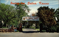 St.John's Military School Salina, KS Postcard Postcard