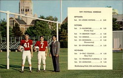 Muhlenberg College 1971 Football Schedule Postcard