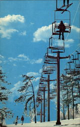 Tamiment Double Chair Lift, Tamiment Resort and Country Club Postcard