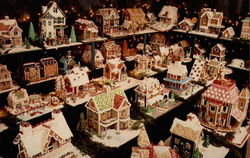 Peddler's Village Christmas Gingerbread Houses Lahaska, PA Postcard Postcard
