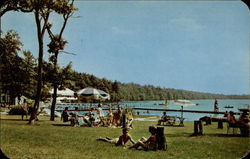 Unity House, Lakefront and Swimming Area Forest Park, PA Postcard Postcard