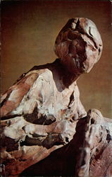 Paul Suttman: "Seated Figure," Bronze 1963 Postcard