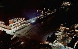 World famous Steel Pier photgraphed at night Atlantic City, NJ Postcard Postcard