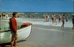Safe Bathing--Along Atlantic City's Five Mile Beach Postcard