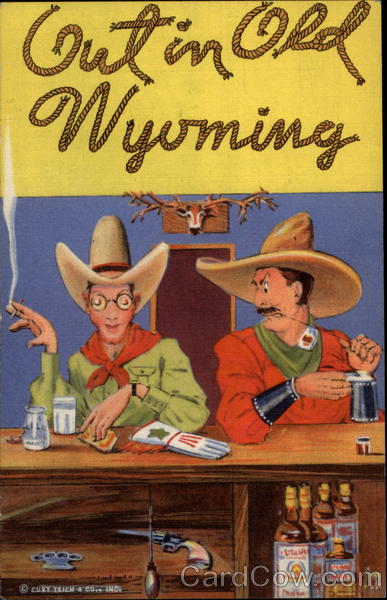 Out in Old Wyoming Cowboy Western
