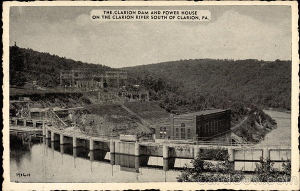 The Clarion Dam and Power House Pennsylvania