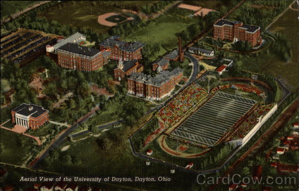 Aerial View of the University of Dayton Ohio