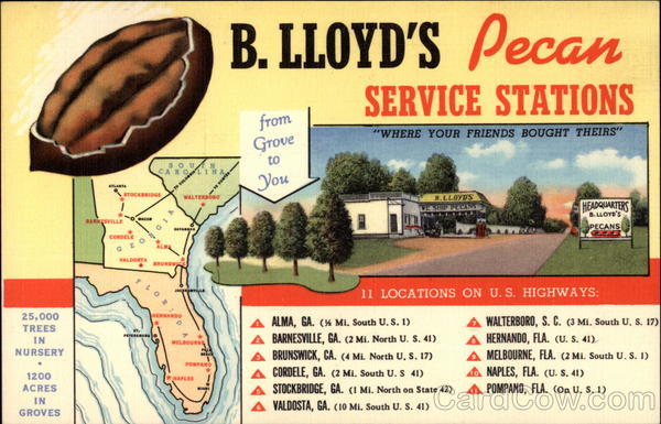 B. Lloyd's Pecan Service Stations Barnesville Georgia