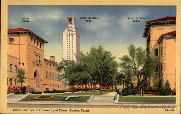 Main Entrance to University of Texas Austin