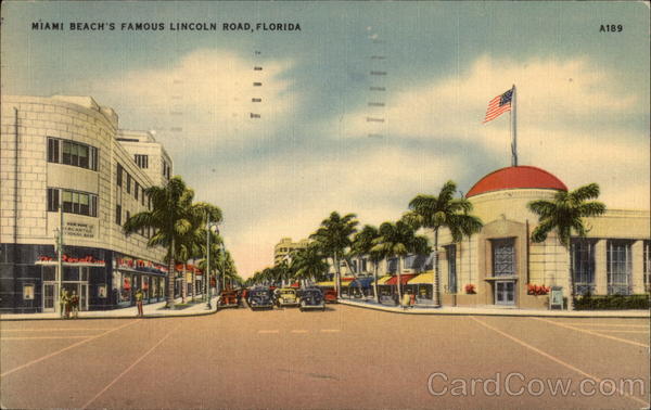 Miami Beach's Famous Lincoln Road Florida