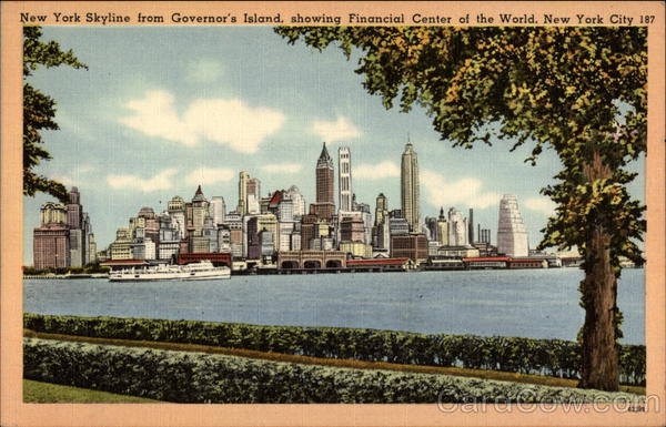 Skyline from Governor's Island New York City