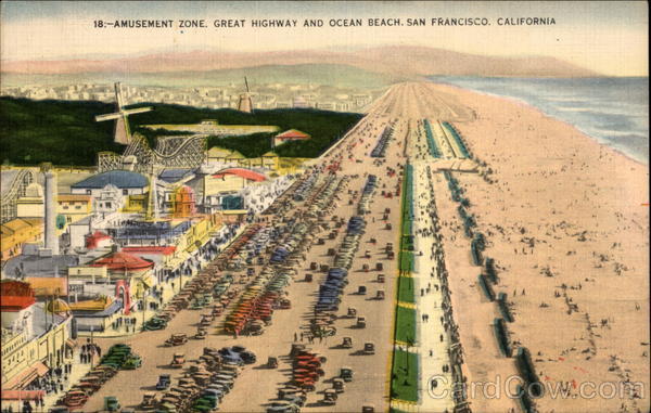 Amusement Zone Great Highway and Ocean Beach San Francisco California