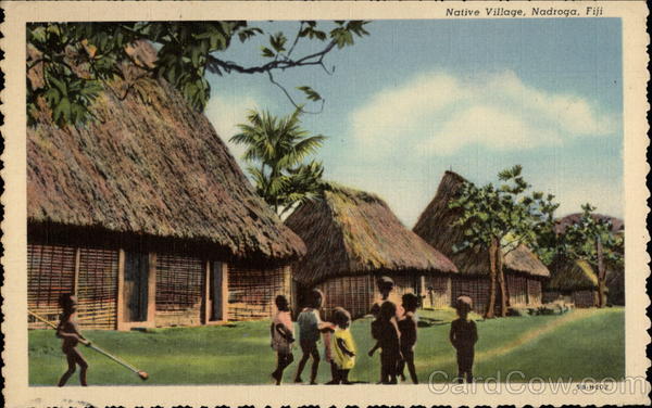 Native Village Nadroga Fiji South Pacific