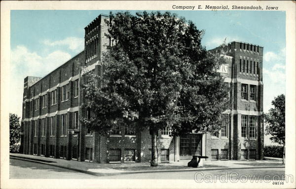 Company E. Memorial Shenandoah Iowa