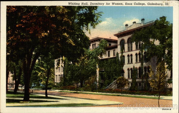 Whiting Hall, Dormitory for Women, Knox College Galesburg Illinois