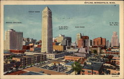 Skyline Minneapolis, MN Postcard Postcard