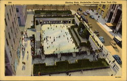 Skating Rink, Rockefeller Center New York City, NY Postcard Postcard