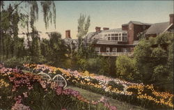 Gardens at The Mimslyn, Hotel of Distinction near Shenandoah National Park and Beautiful Caverns Luray, VA Postcard Postcard