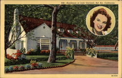 Residence of Judy Garland Postcard