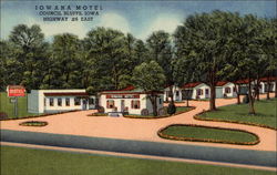 The Iowana Motel Council Bluffs, IA Postcard Postcard