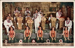 Ray Kinney's Orchstra & Aloha Maids, Hawaiian Room, Hotel Lexington Postcard