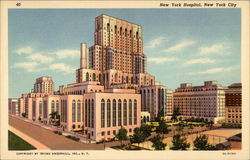 New York Hospital Postcard Postcard