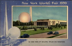 New York City Building, Trylon and Perisphere Postcard