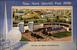 Hall of Marine Transportation New York, NY 1939 NY World's Fair Postcard Postcard