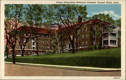 Jennie Edmundson Memorial Hospital Council Bluffs, IA Postcard Postcard