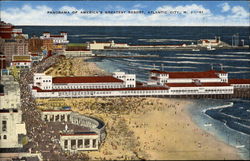 Panorama of America's Greatest Resort Postcard