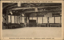 Roaring River Dancing Pavilion Cassville, MO Postcard Postcard