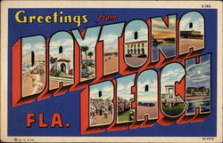 Greeting From Daytona Beach Postcard