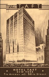 Hotel Taft New York City, NY Postcard Postcard