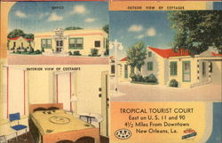 Tropicall Tourist Court Cottages Postcard