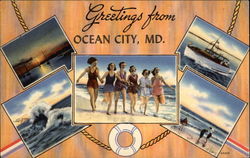 Greetings From Ocean City, MD Postcard