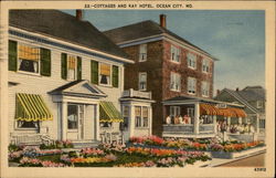 Cottages and Kay Hotel Postcard