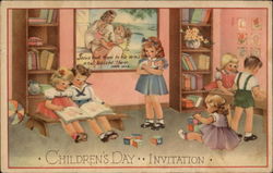 Children's Day Invitation Postcard