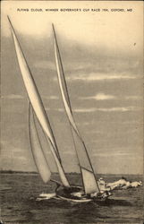 Flying Cloud, Winner Governor's Cup Race 1934 Postcard