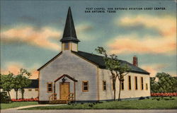 Post Chapel, San Antonio Aviation Cadet Center Texas Postcard Postcard