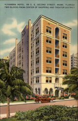 Alhambra Hotel Miami, FL Postcard Postcard