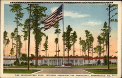 Headquarters Bldg. Veterans Administration Domiciliary Postcard