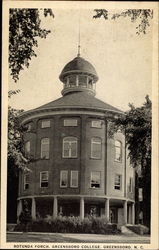 Rotunda Porch, Greensboro College Postcard