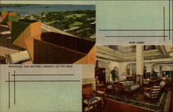 Main Lobby of the Hotel Alcazar Postcard