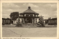 Administration Bldg., Ontario Hospital Postcard