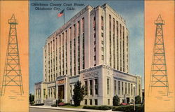 Oklahoma County Court House Postcard
