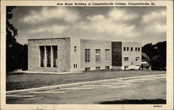 New Music Building of Campbellsville College Kentucky Postcard Postcard