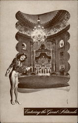 Entering the Grand Rotunda at the Roxy Theatre Postcard