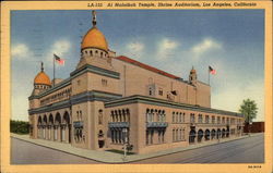 Al Malaikah Temple, Shrine Auditorium Los Angeles, CA Postcard Postcard